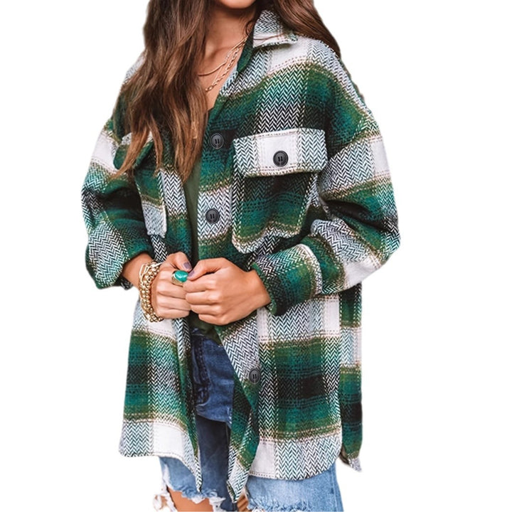 Ladies Chic and Stylish Checkered Shirt