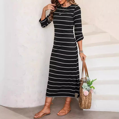 Amarae Casual Striped Maxi Dress for Women
