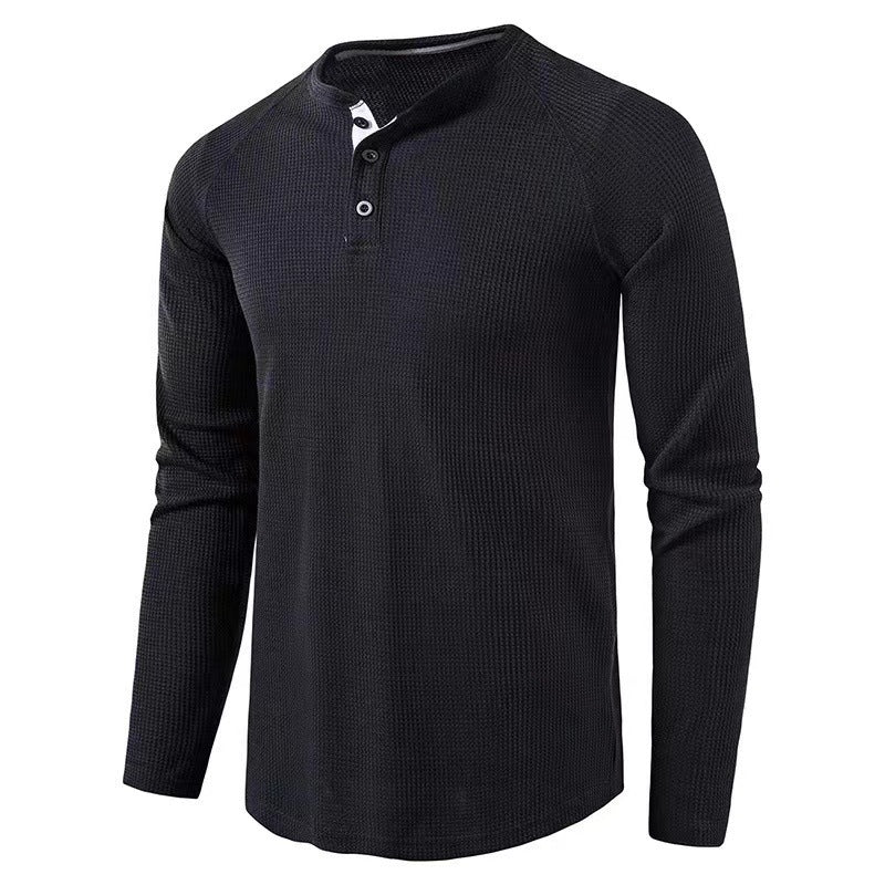 Men's long sleeve shirt with elegant button placket and structured design Lune London