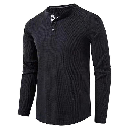 Men's long sleeve shirt with elegant button placket and structured design Amarae