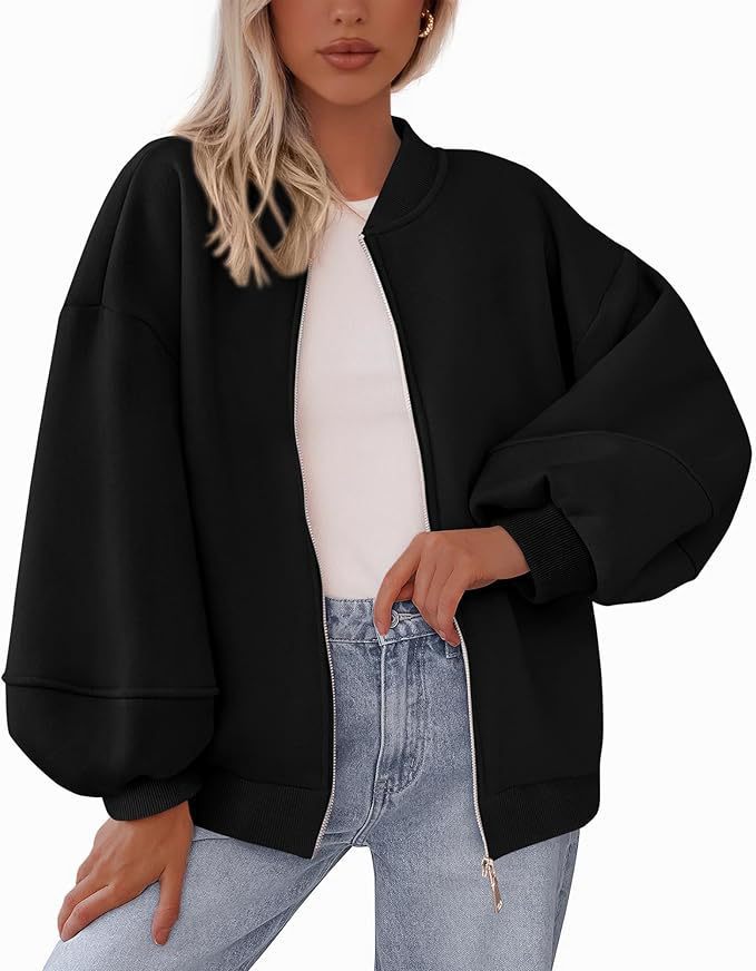 Ladies trendy oversized sweat jacket Lune London