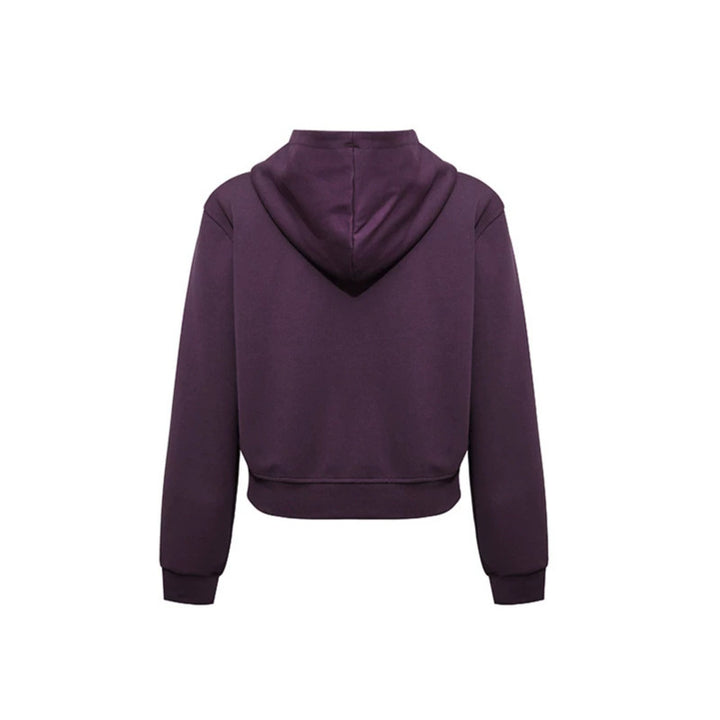 Women's Short Fitted Hoodie Sweat Jacket with Two-Way Zipper and Pockets Amarae