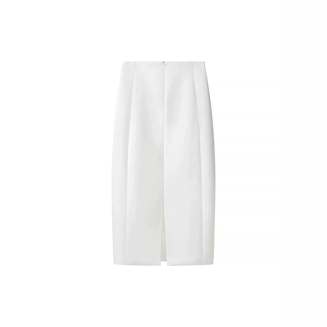 Women's pencil skirt with sculpting seam details and knee-length silhouette Amarae