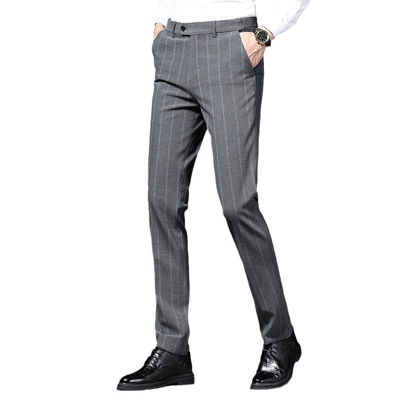 Lune London striped elegant suit pants for men