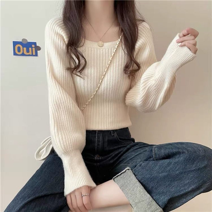 Pull en tricot pour dames avec des manches larges Chic & Stil