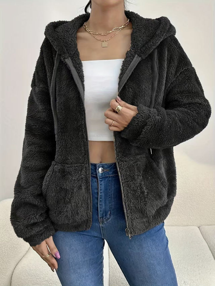 Ladies Cozy Hooded Jacket Lune London