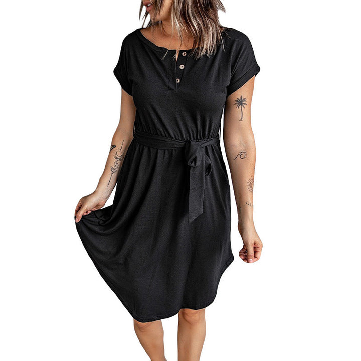 Lune London A-line Button Dress for Women