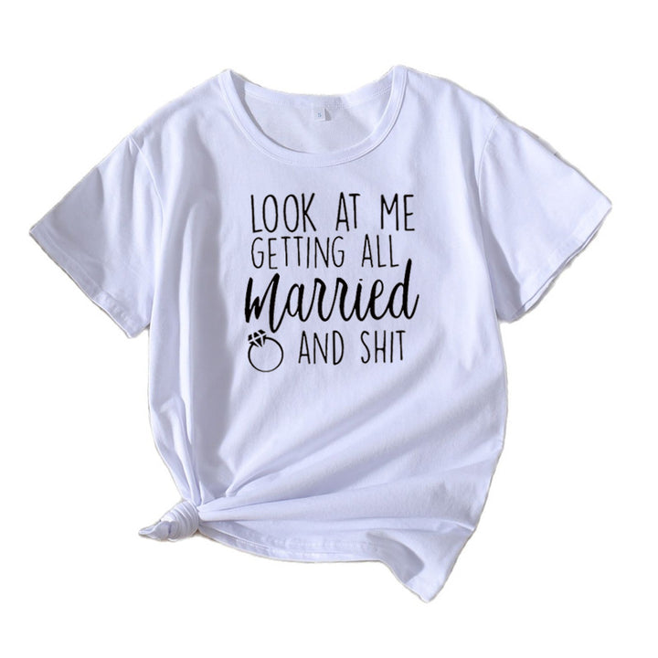 Ladies Casual Wedding Humor T-shirt Lune London