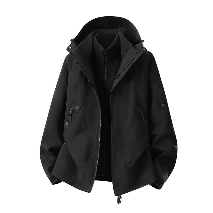 Men's Two-in-One Weather Protection Jacket with Removable Padded Vest and Adjustable Hood Amarae
