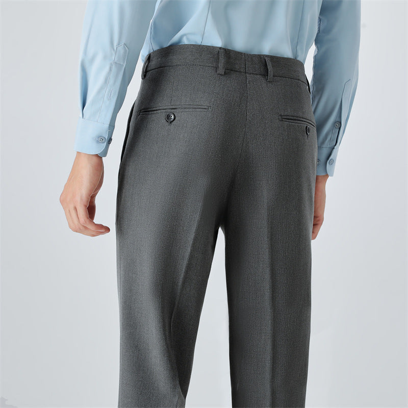 Elegant suit trousers for men with a slim fit and fine pattern Amarae