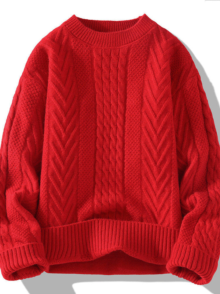 Lune London | Men's knit sweater with modern cable and ribbed structures
