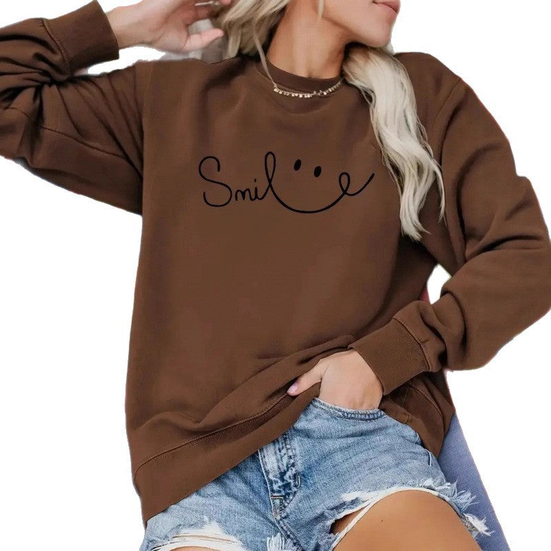 Sweat-shirt pour femmes avec lettrage décontracté et coupe confortable Chic & Stil