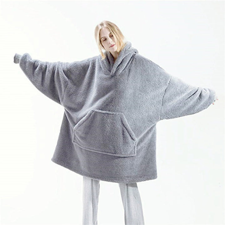 Ladies Oversized Cozy Fleece Hoodie with Practical Pockets Amarae