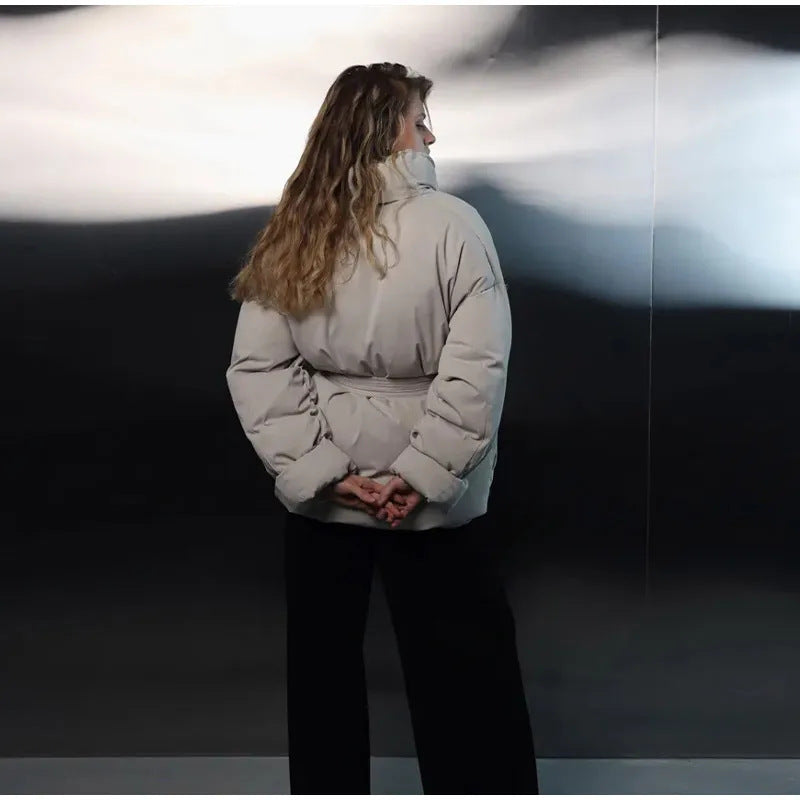 Veste doublée femme avec lien à la taille Chic & Stil