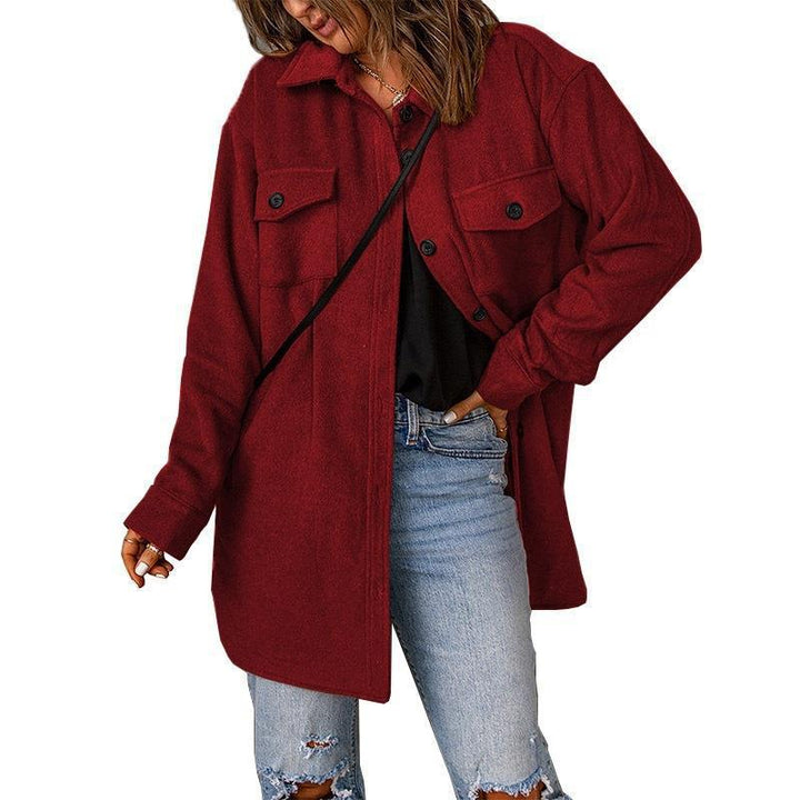 Women Oversized Jacket with Two Chest Pockets Amarae