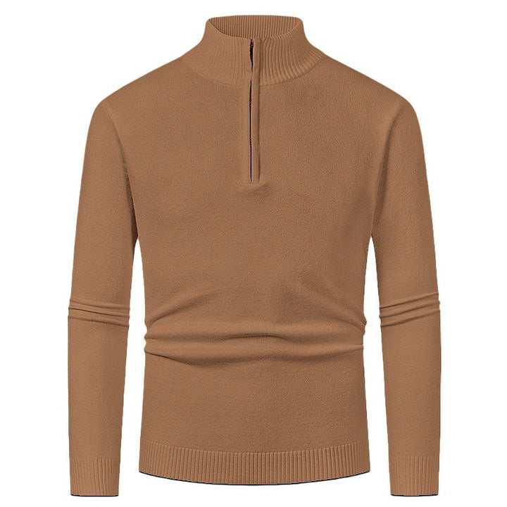 Elegant pullover for men with a turtleneck and full zipper Lune London