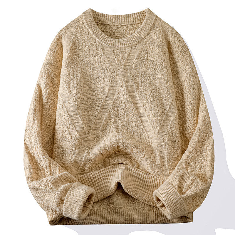 Ladies Knit Sweater with Pattern and Textured Surface Lune London