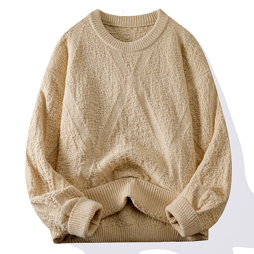 Ladies Knit Sweater with Pattern and Textured Surface Amarae