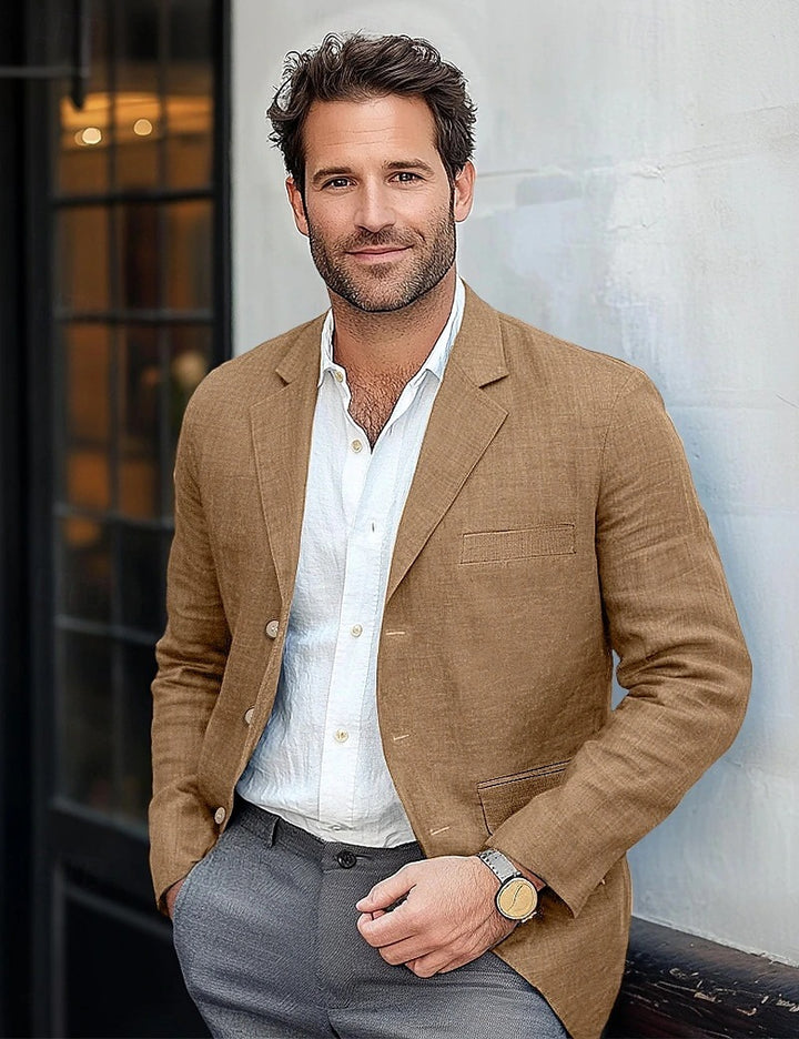 Casual linen blazer for men Lune London