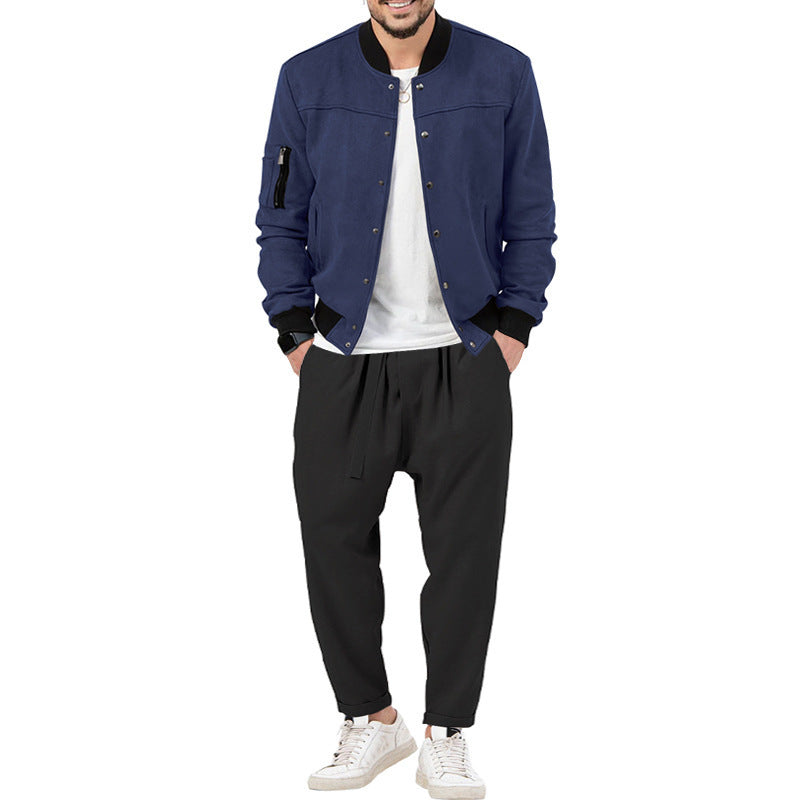 Casual bomber jacket for men with practical pockets Lune London