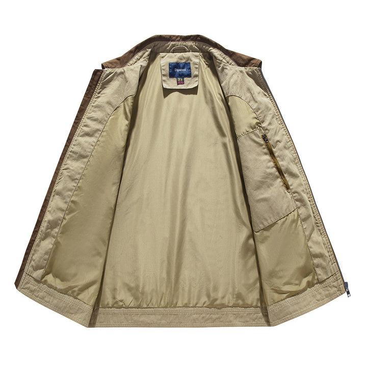 Transitional jacket for men with a catchy collar Amarae