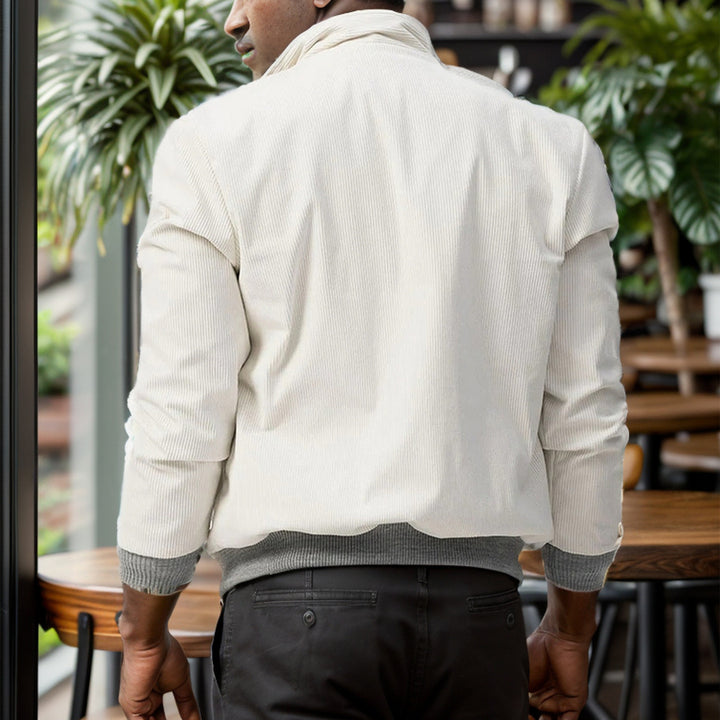Sporty corduroy jacket for men with practical pockets and modern design Lune London