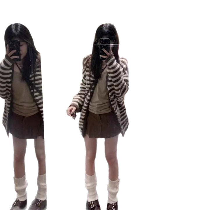 Cardigan en tricot à motifs pour femmes Chic & Stil