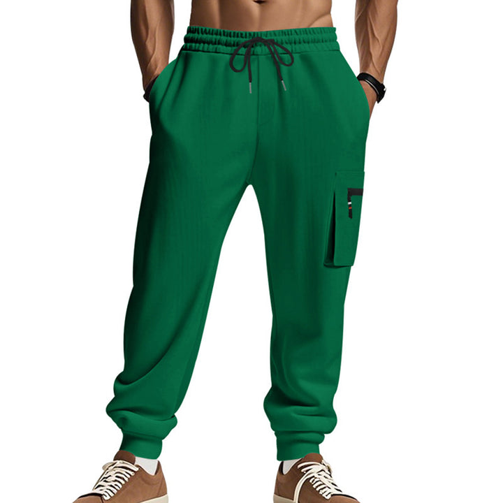 Men's cargo training pants with elastic waistband and practical pockets Lune London