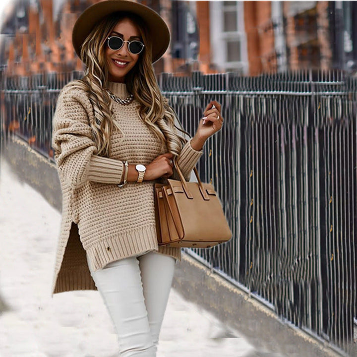 Women's Cozy Knit Sweater In Casual Oversized Cut Lune London
