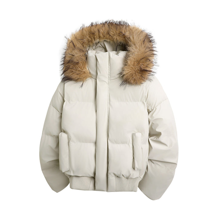 Veste matelassée tendance pour dames avec garniture en fausse fourrure douillette et poches pratiques Lune London