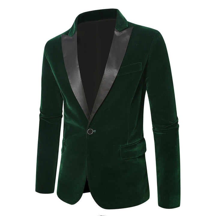 Elegant velvet jacket for men with satin collar Lune London