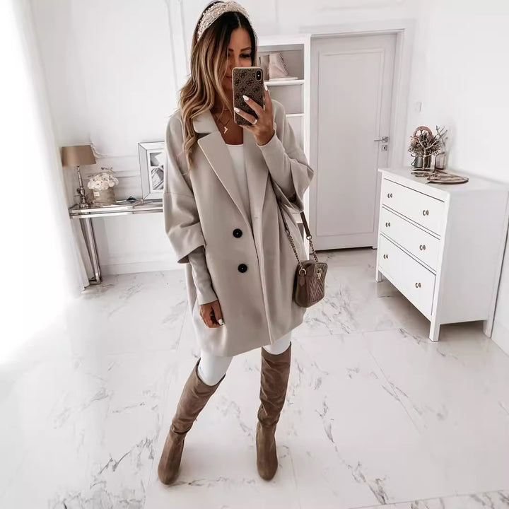 Oversized wool coat for women Lune London