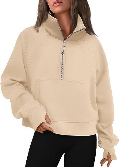 Ladies Sporty Hoodie with High Collar Lune London
