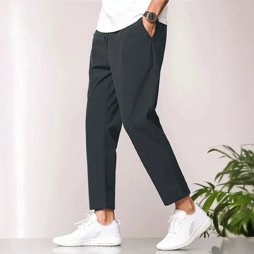 Casual trousers for men with elastic waistband and side pockets Amarae
