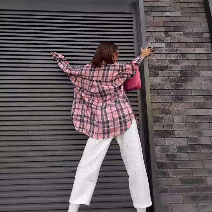 Casual checkered blouse for women Amarae