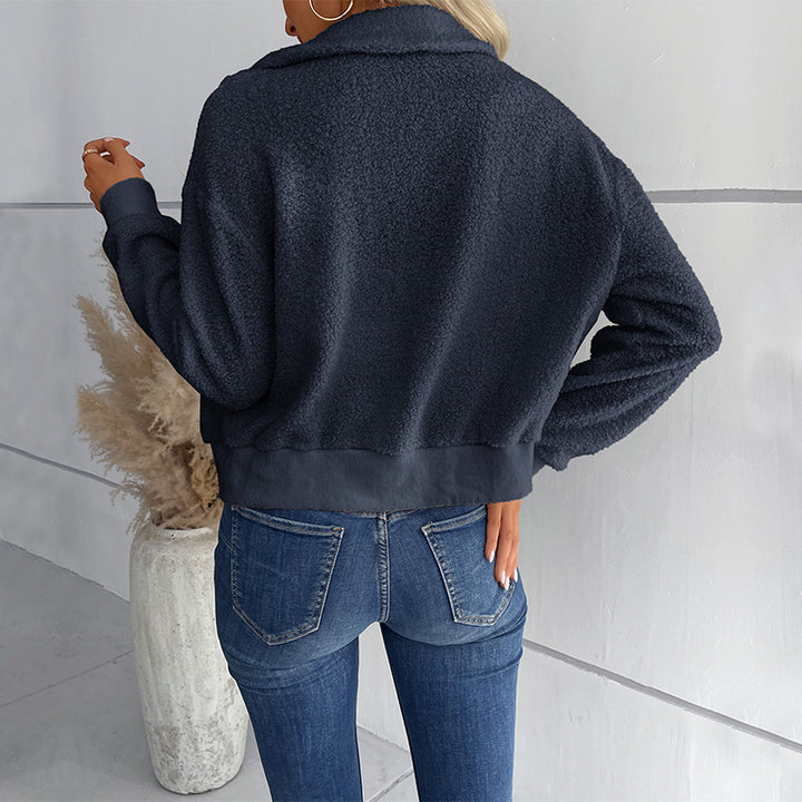 Ladies' chic faux fur jacket and style