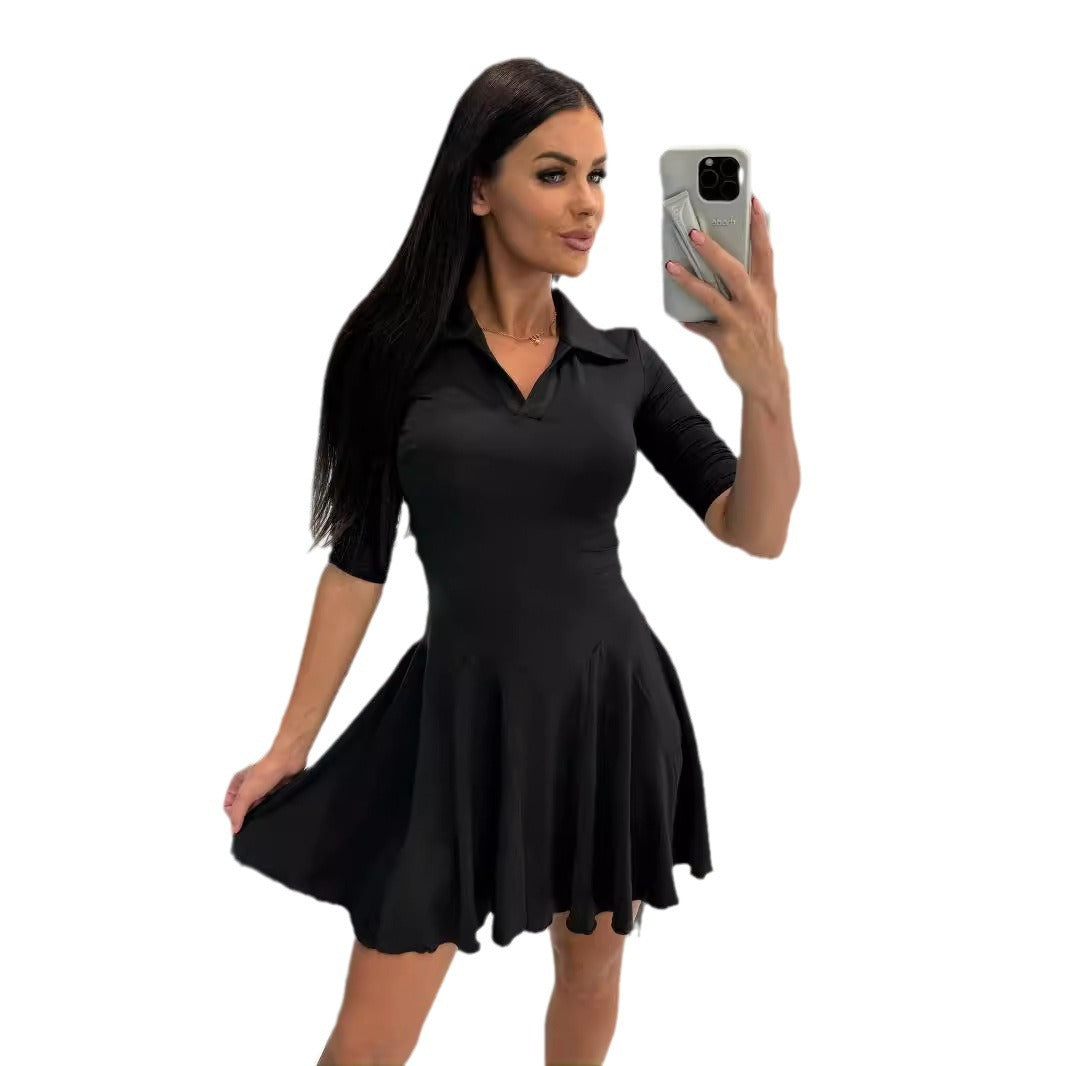 A-line flared polo dress Lune London for women