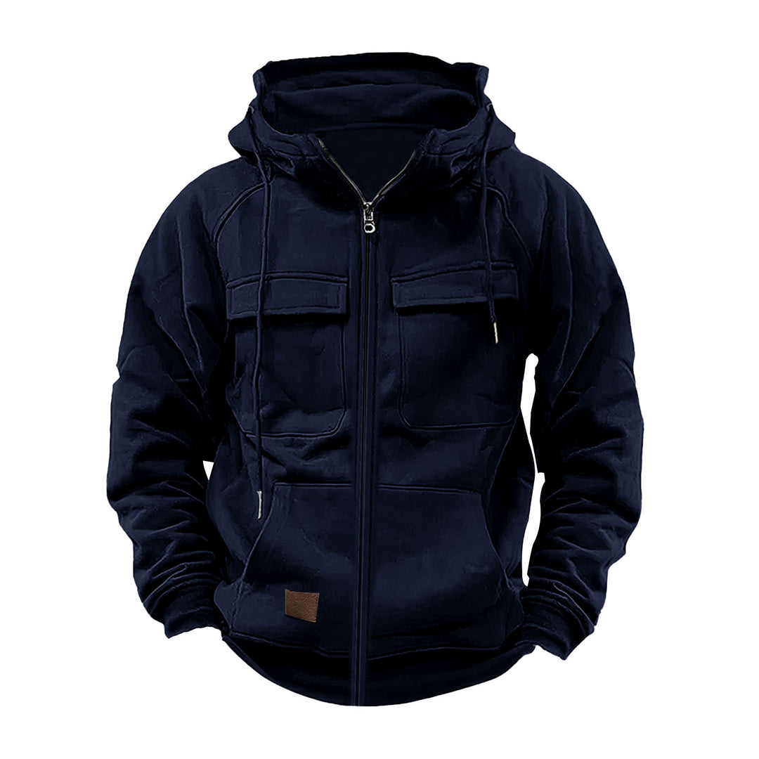 Functional jacket for men with hood and large pockets Lune London