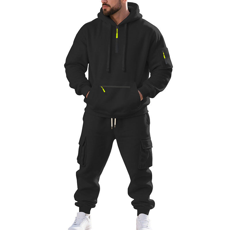 Men's sporty hoodie and cargo pants set Lune London