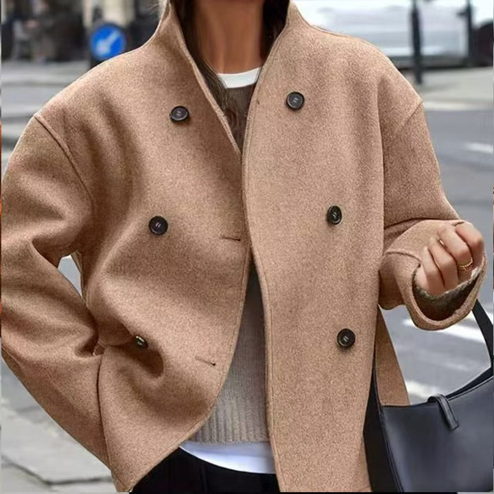 Ladies elegant and warm double-breasted wool jacket Lune London