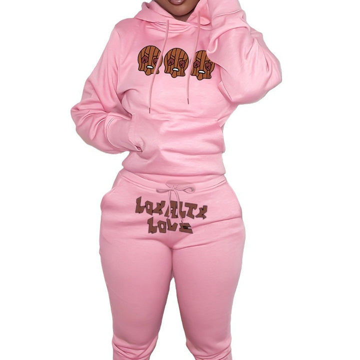 Women's hoodie set with custom graphic print and comfortable fit Amarae