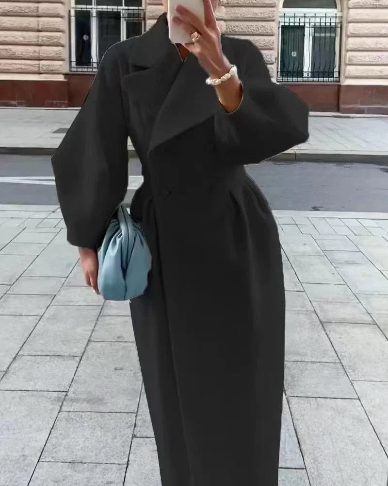 Amarae | Coat - Double-breasted - Plus Size Sleeves - Tailored Fit - Elegant & Chic