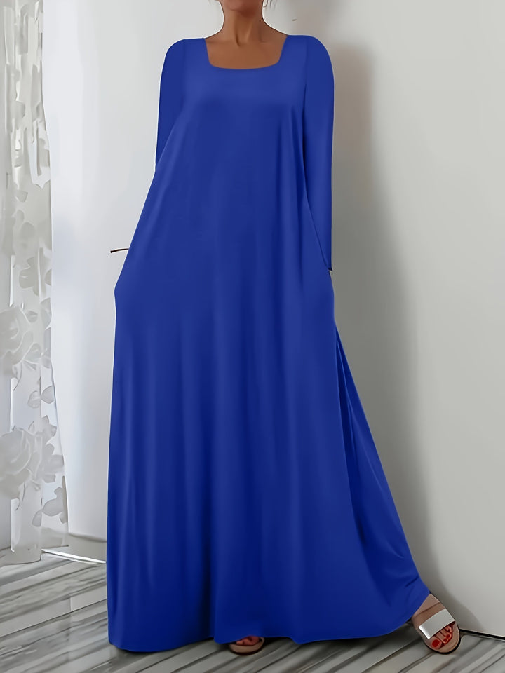 Lune London Loose Maxi Dress for Women with Practical Pockets