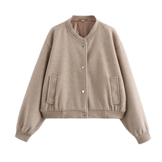 Casual college jacket for women with minimalist design Lune London