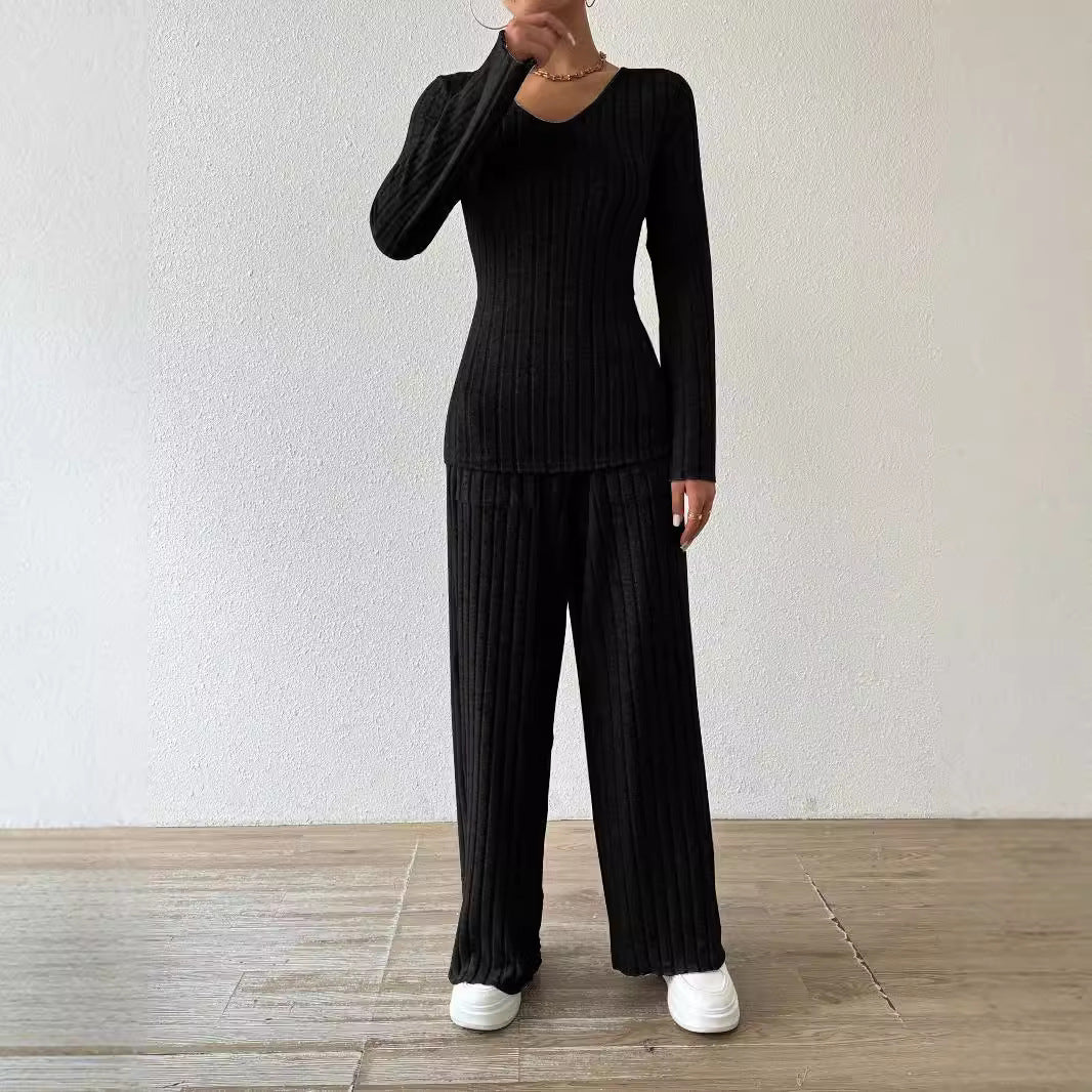 Ladies Casual Knit Jumpsuit with Pockets Lune London