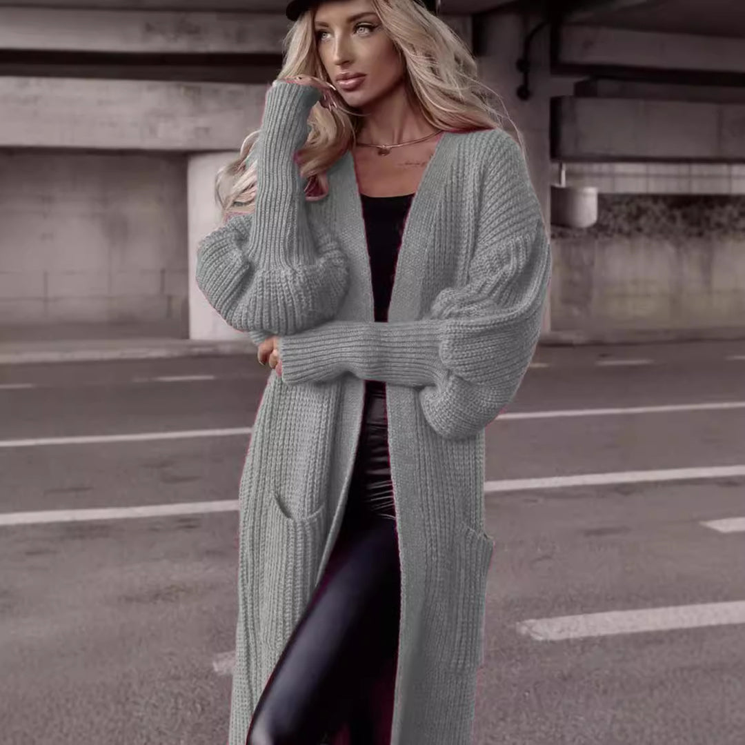 Ladies Large Chic Knit Coat