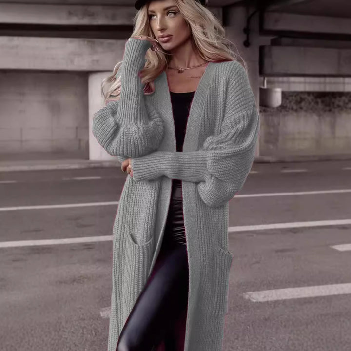 Ladies Large Chic Knit Coat
