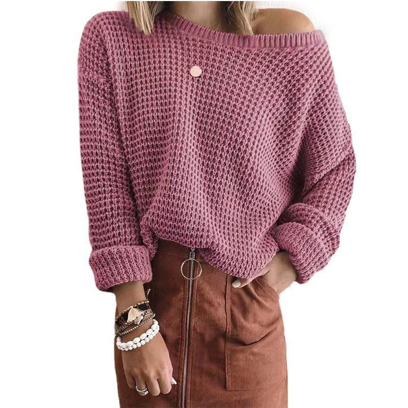 Oversized casual women's knit sweater with a sleeveless design Lune London
