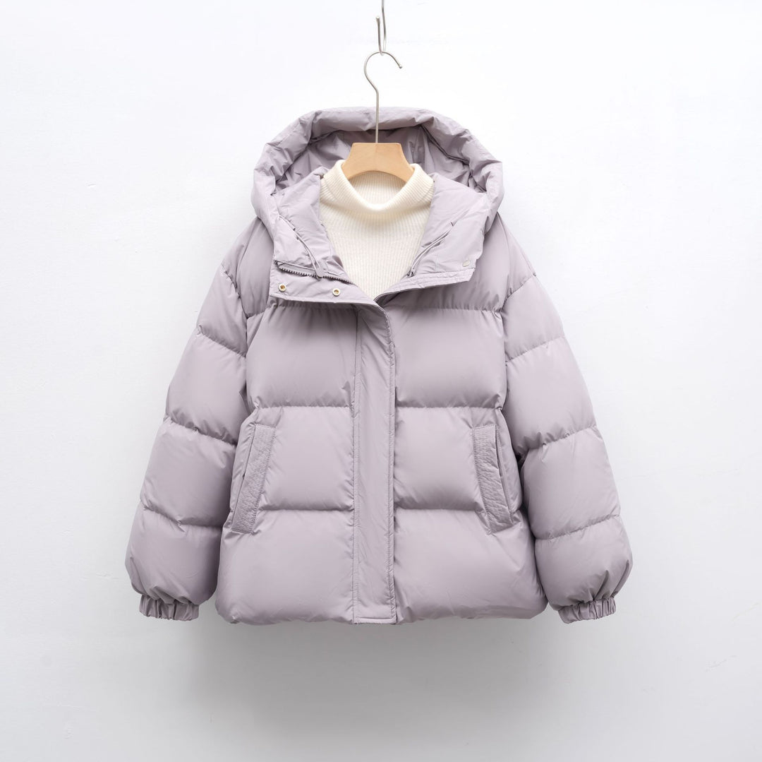Ladies winter fashion coat with voluminous puff sleeves Lune London