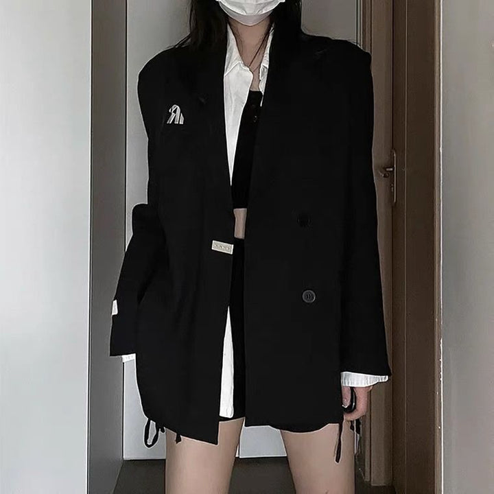 Blazer pour femme oversize à double boutonnage avec détails modernes Chic & Stil